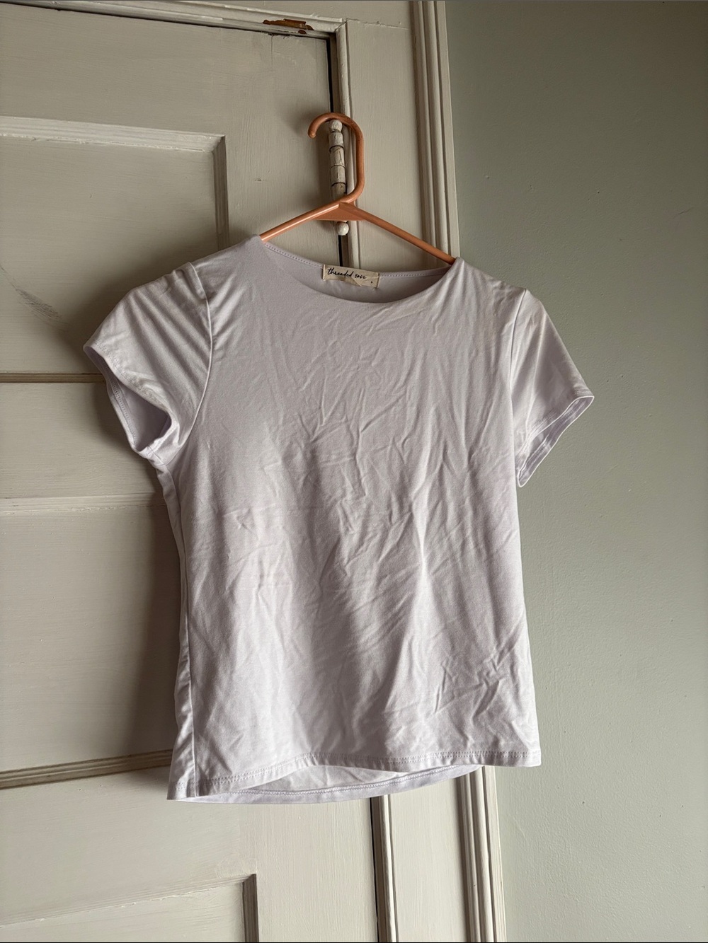 Junior’s Stretch Plain White Tee